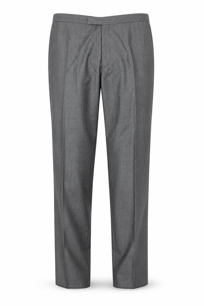 Torre Cerimonia Men's Grey XL Wool Blend Formal Dress Trousers