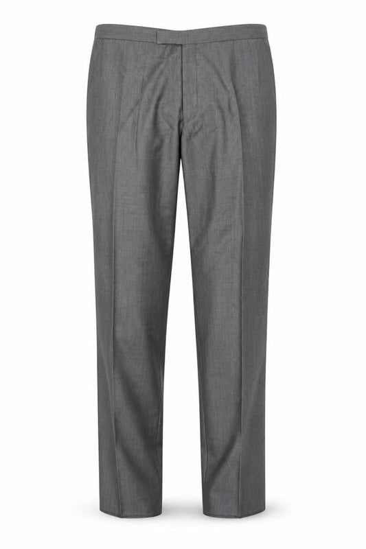 Torre Cerimonia Men's Grey XL Wool Blend Formal Dress Trousers