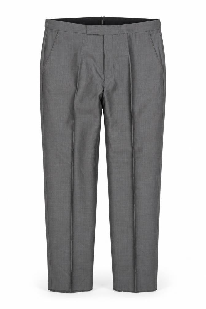 Torre Cerimonia Men's Grey Wool Blend Dress Pants Size 34L