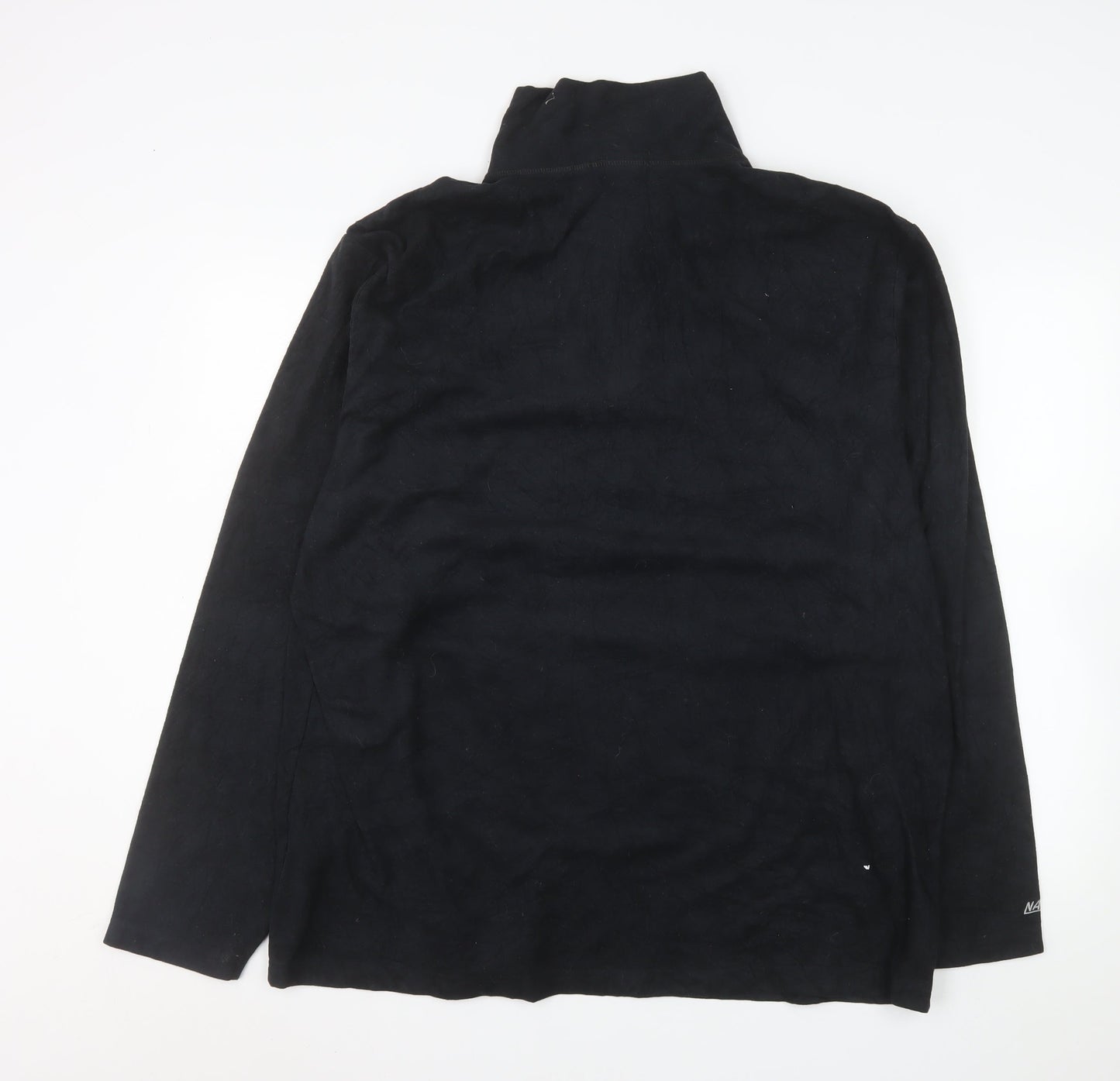 Nautica Men's Black XL 1/4 Zip Fleece Sweatshirt Pullover