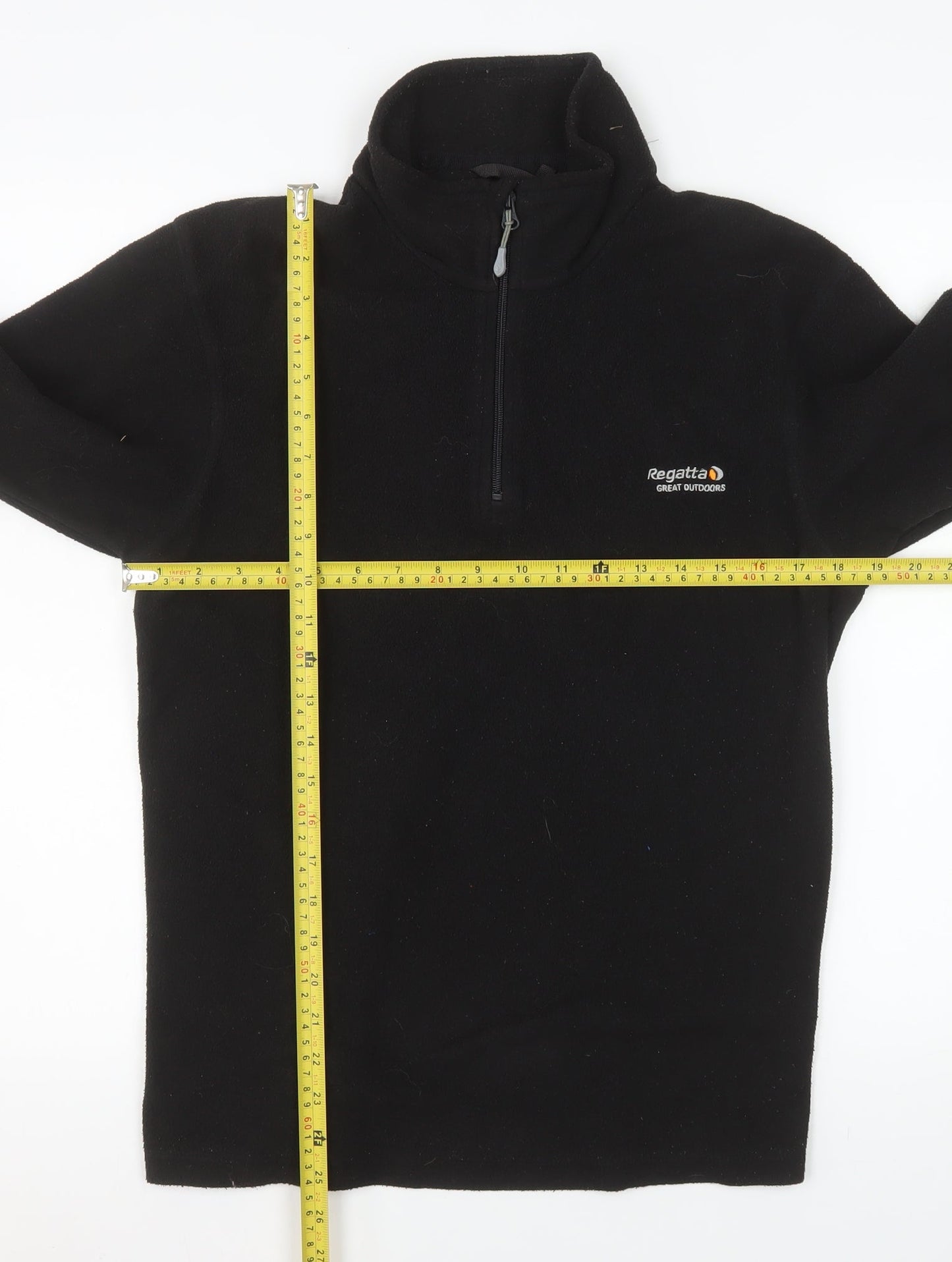 Regatta Women’s Black Fleece Pullover Sweatshirt UK S 1/4 Zip Outdoor