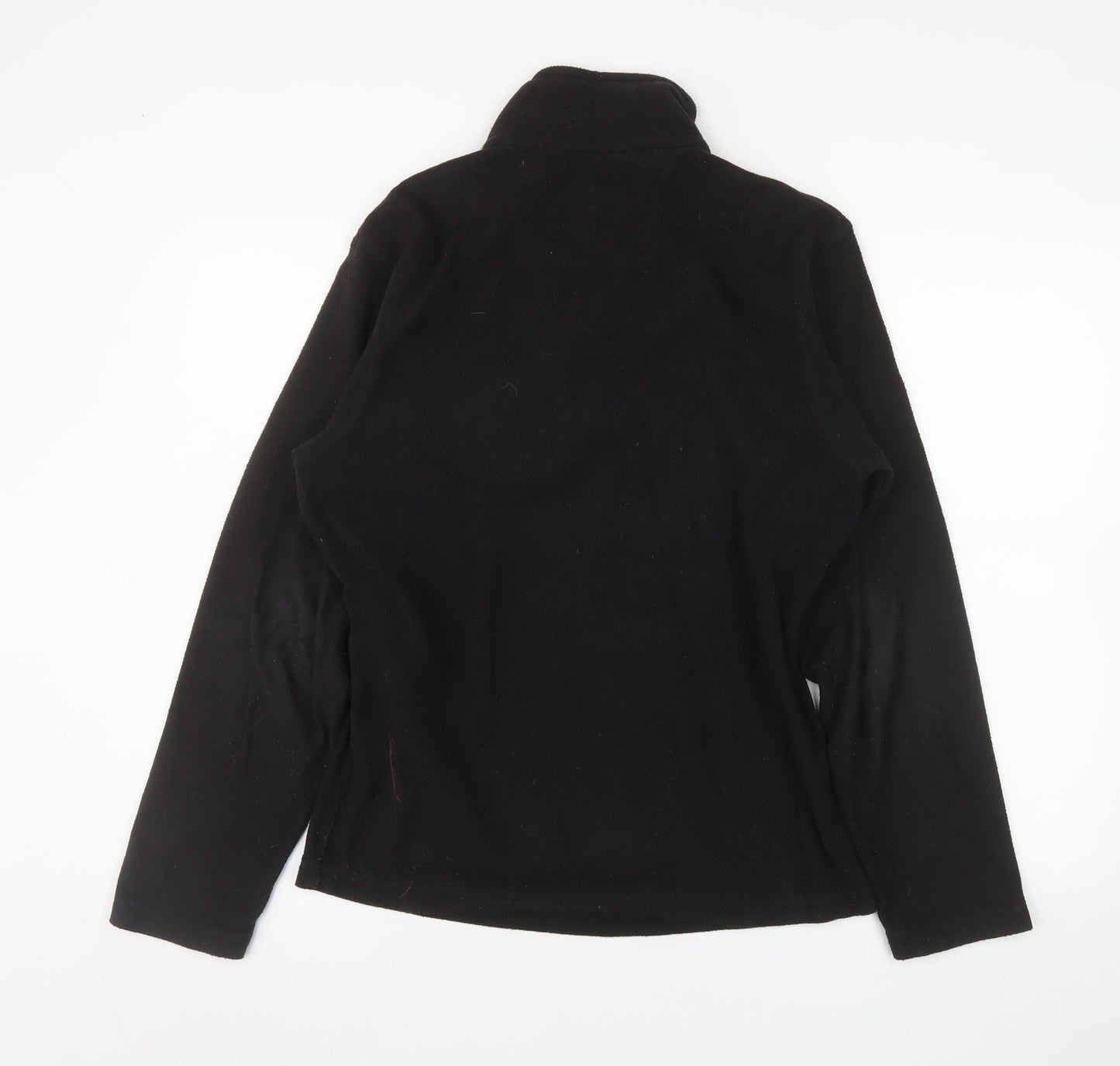 Regatta Women’s Black Fleece Pullover Sweatshirt UK S 1/4 Zip Outdoor