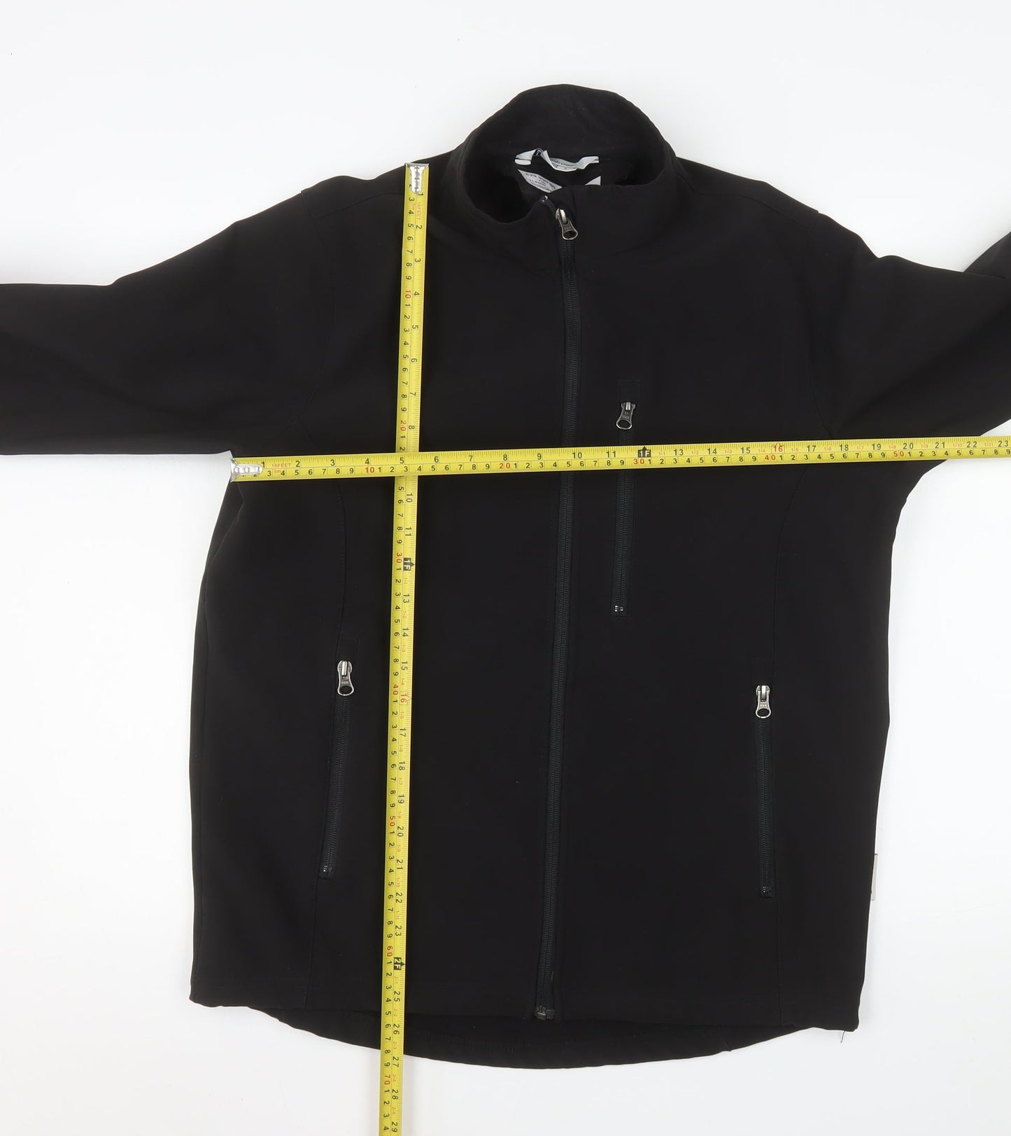 Lindström Women's Black Softshell Work Jacket Size S Windproof Full Zip