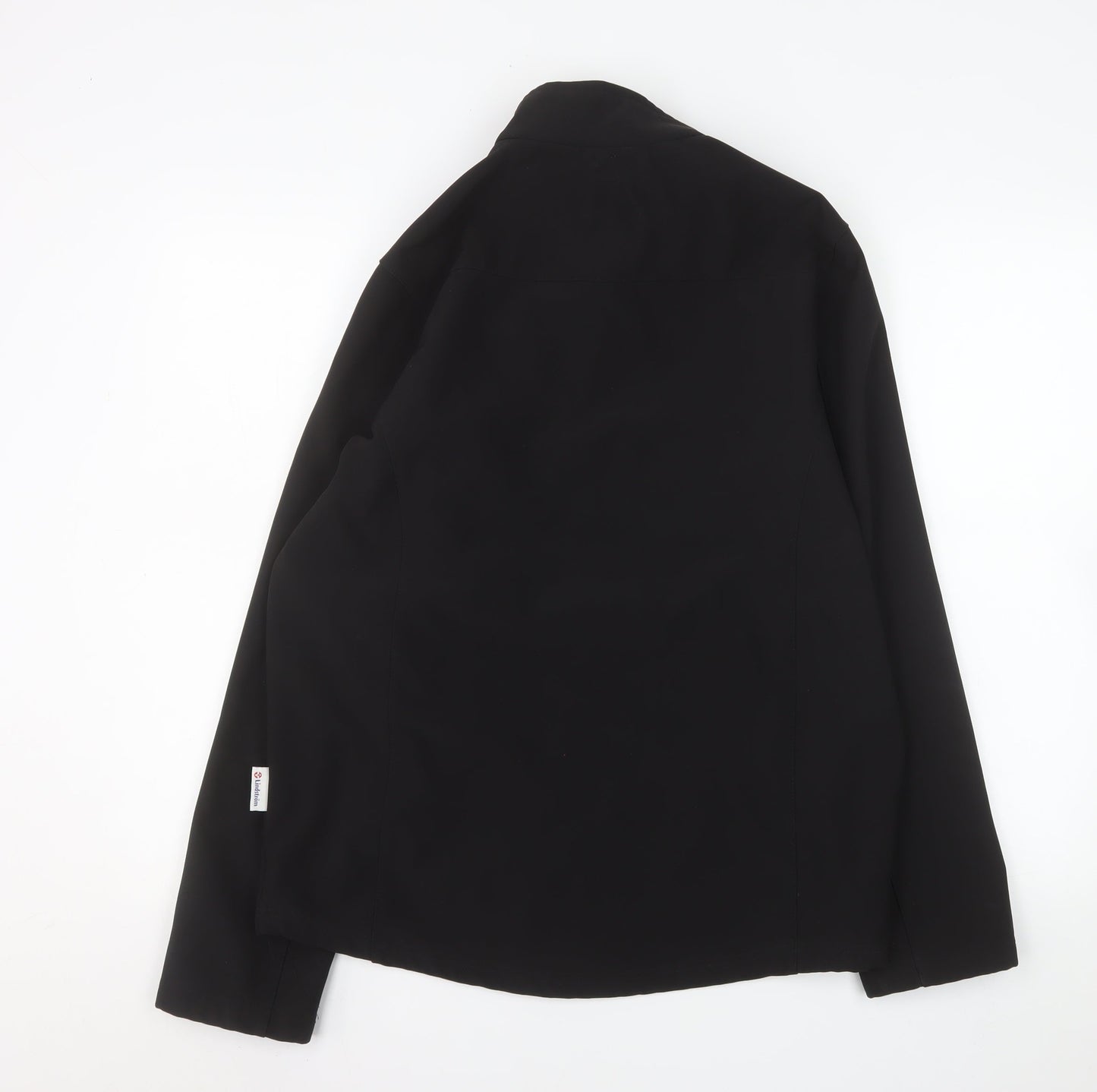 Lindström Women's Black Softshell Work Jacket Size S Windproof Full Zip