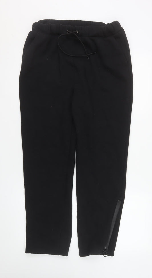 Sophlyine Womens Black Jogger Sweatpants L Cotton Blend Comfy Activewear Trousers