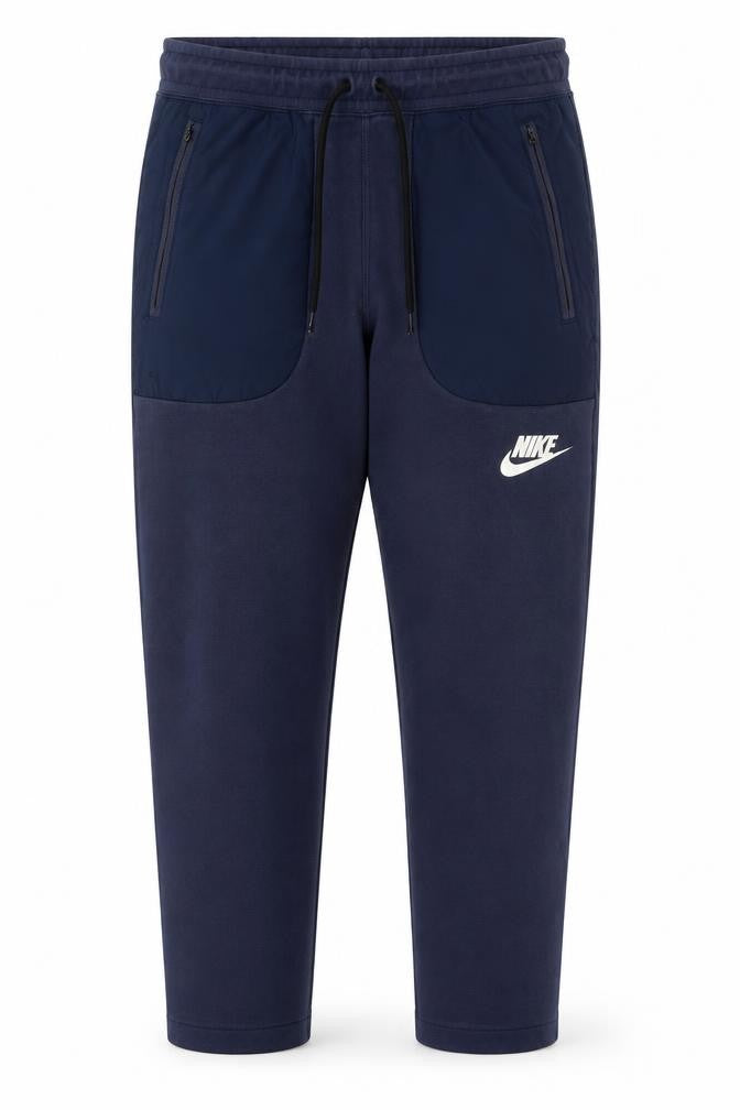 Nike Men’s Blue Jogger Trousers Size M Activewear Cotton Blend