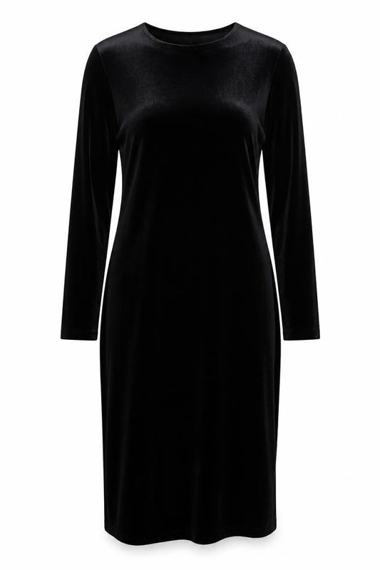New Look Women Black Maternity Size 10 Velvet Bodycon Dress