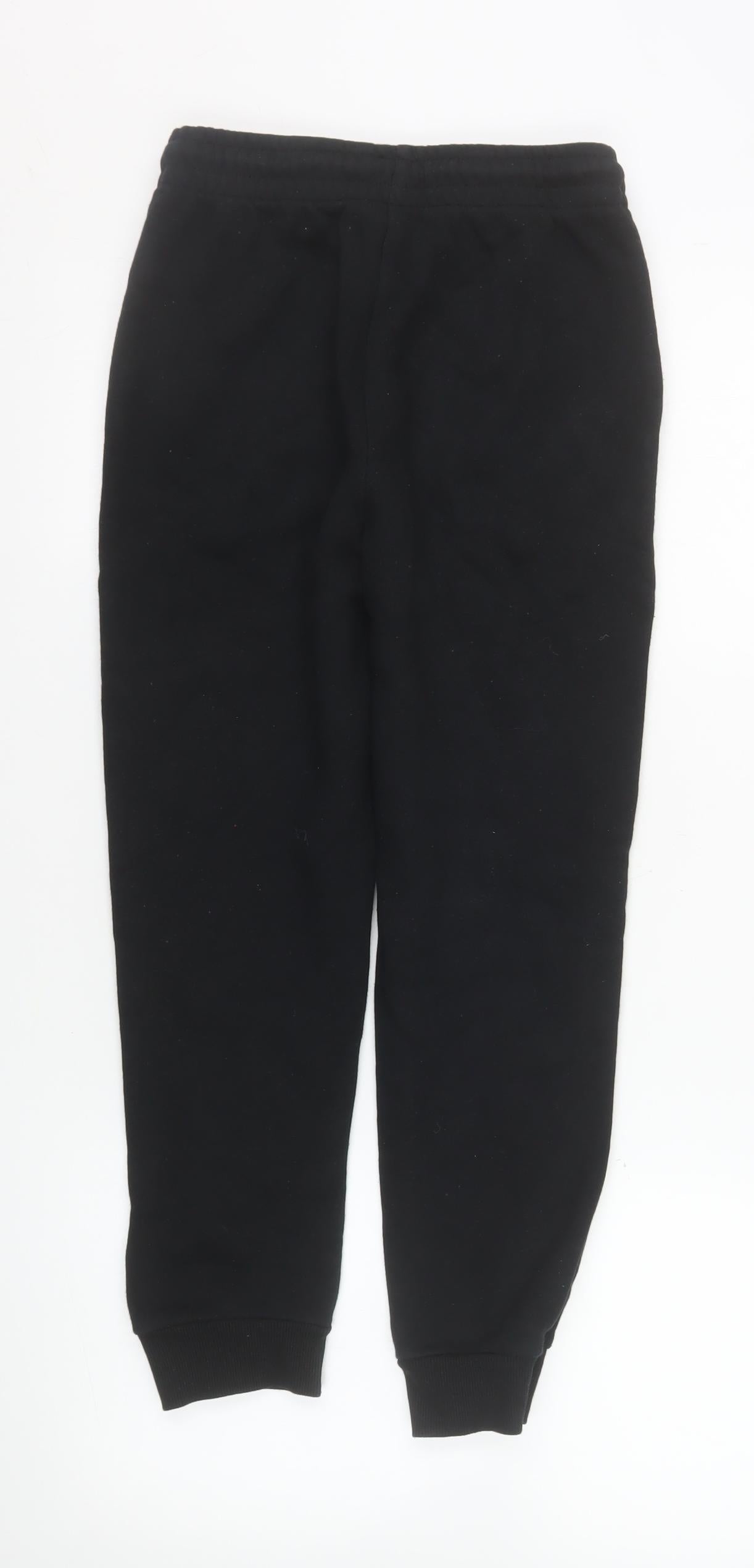 FILA Boys Black Jogger Sweatpants 10-12 Years Cotton Blend Activewear
