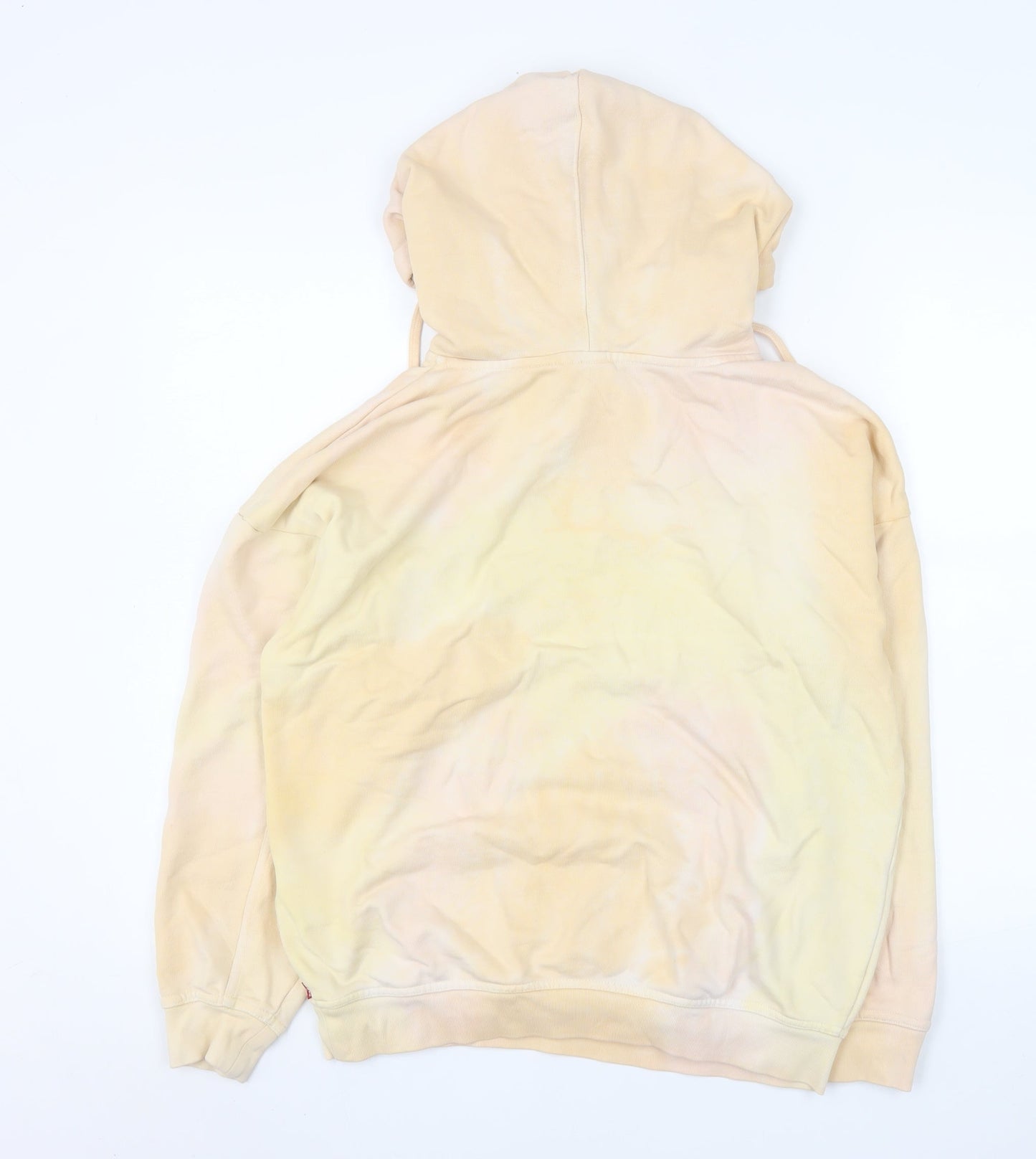 Levi's Women's Beige Hooded Pullover Sweatshirt XXS Cotton Logo