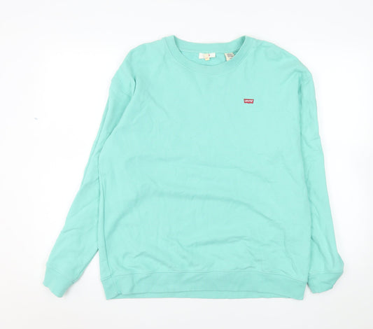 Levi's Men's Green Crew Neck Pullover Sweatshirt Size S