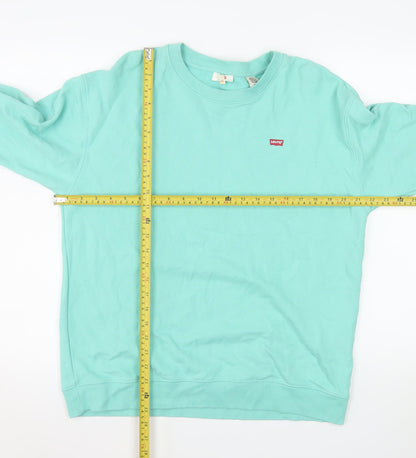 Levi's Men's Green Crew Neck Pullover Sweatshirt Size S