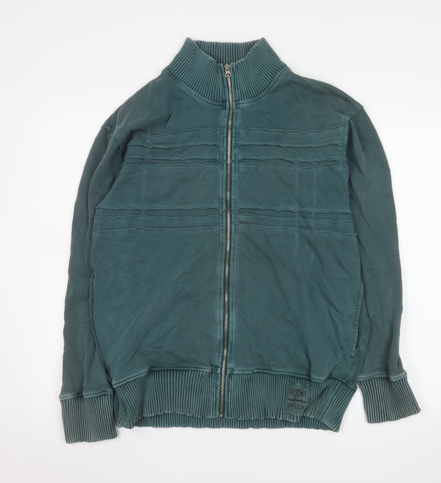Rocha John Rocha Men's Green Cotton Full Zip Jacket Size L