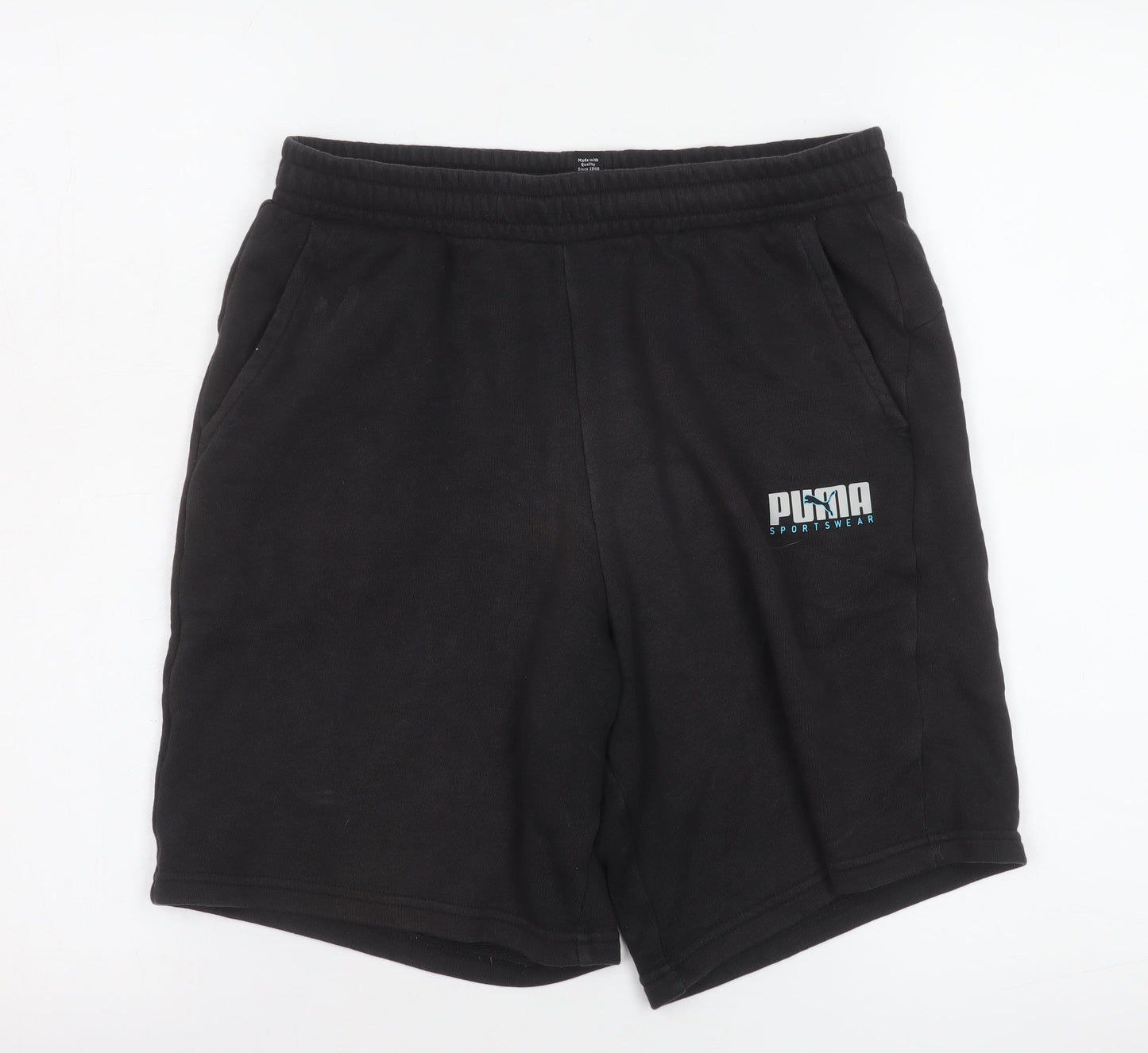 Puma Teens Black XL Sweat Shorts Gym & Training Activewear