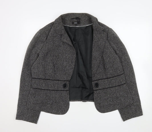 Marks and Spencer Women’s Grey Herringbone Blazer Size 22 Tailored Jacket
