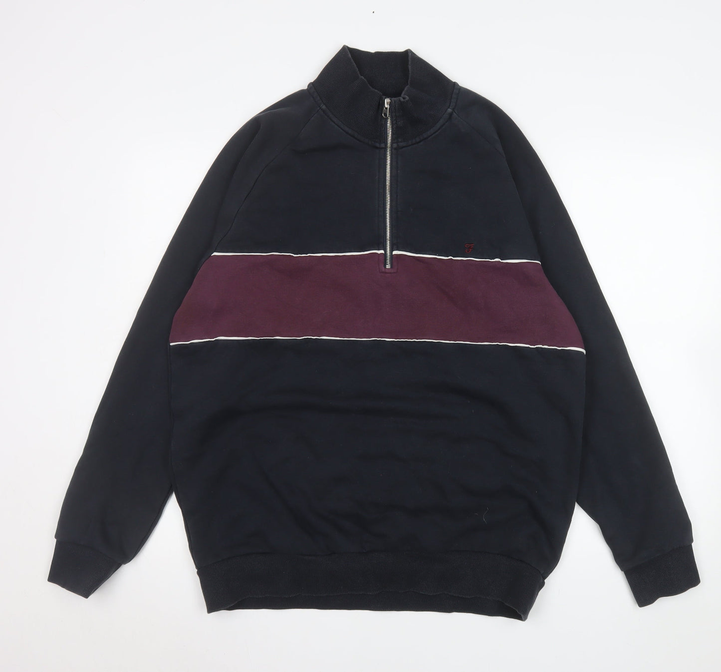 Farah 1920 Men's Multicoloured XL 1/4 Zip Sweatshirt