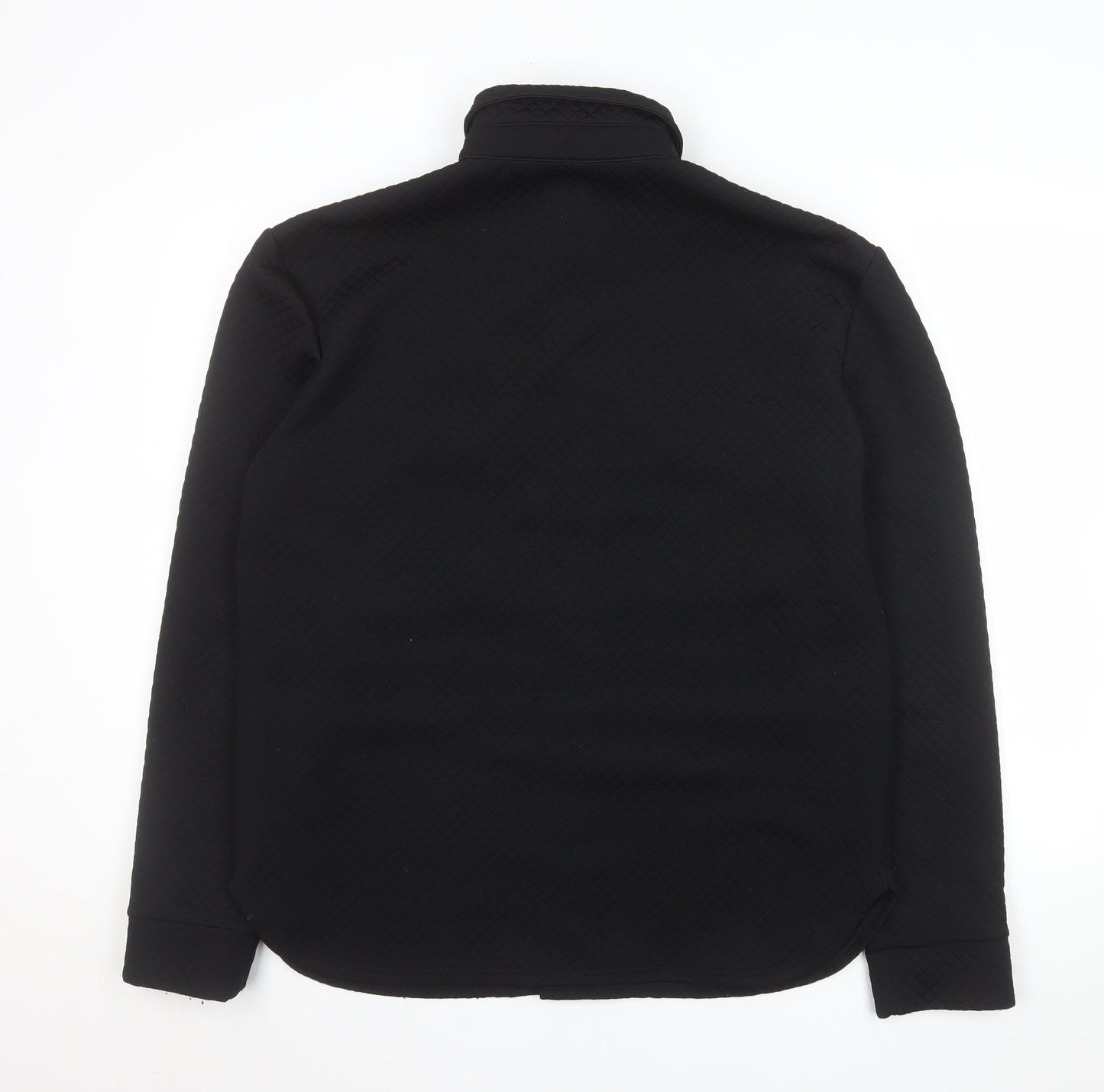 River Island Men's Black Quilted Basic Jacket Size M Regular Fit