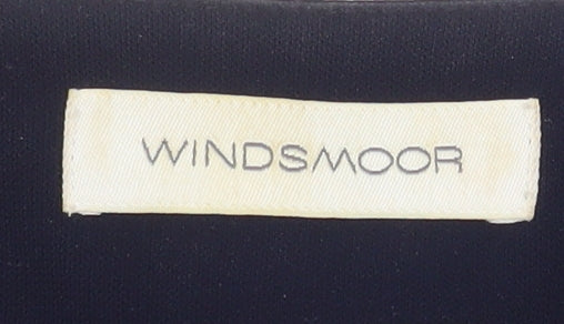 Windsmoor Women's Grey Size 16 Woven Acrylic Blend Regular Fit Blazer
