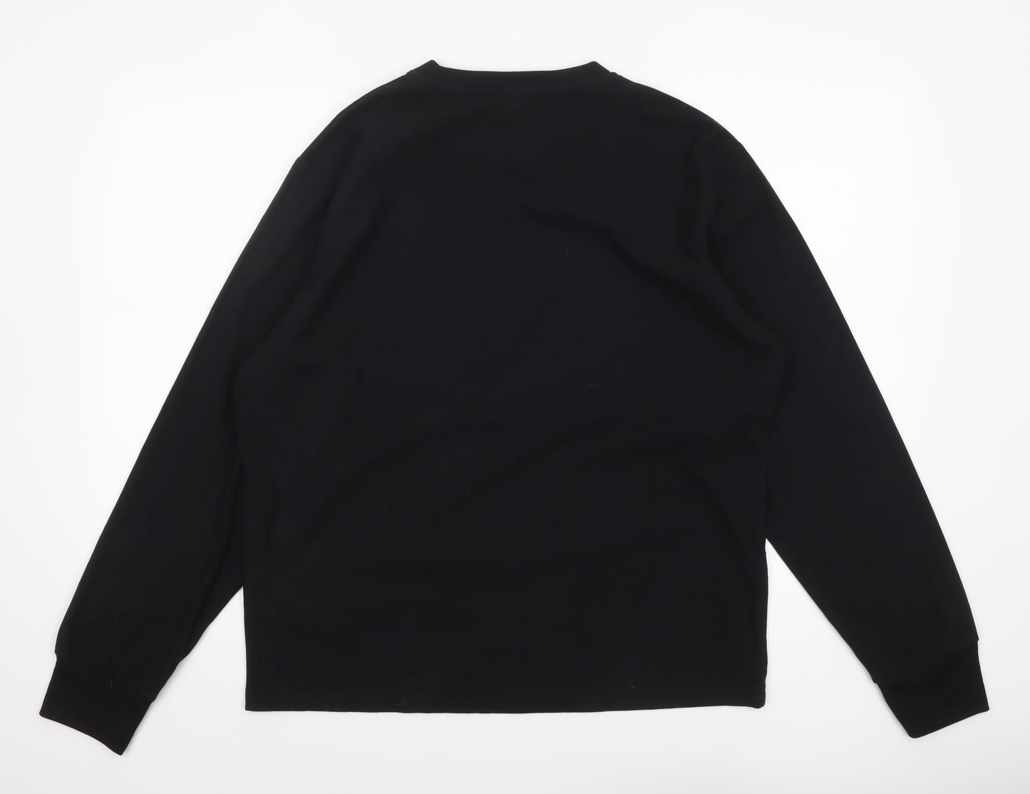 Jack & Jones Men's Black Long Sleeve Crew Neck Top Size M