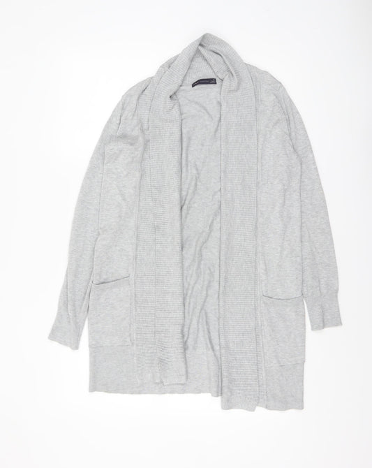 Marks and Spencer Womens Grey XS Open Front Knit Cardigan