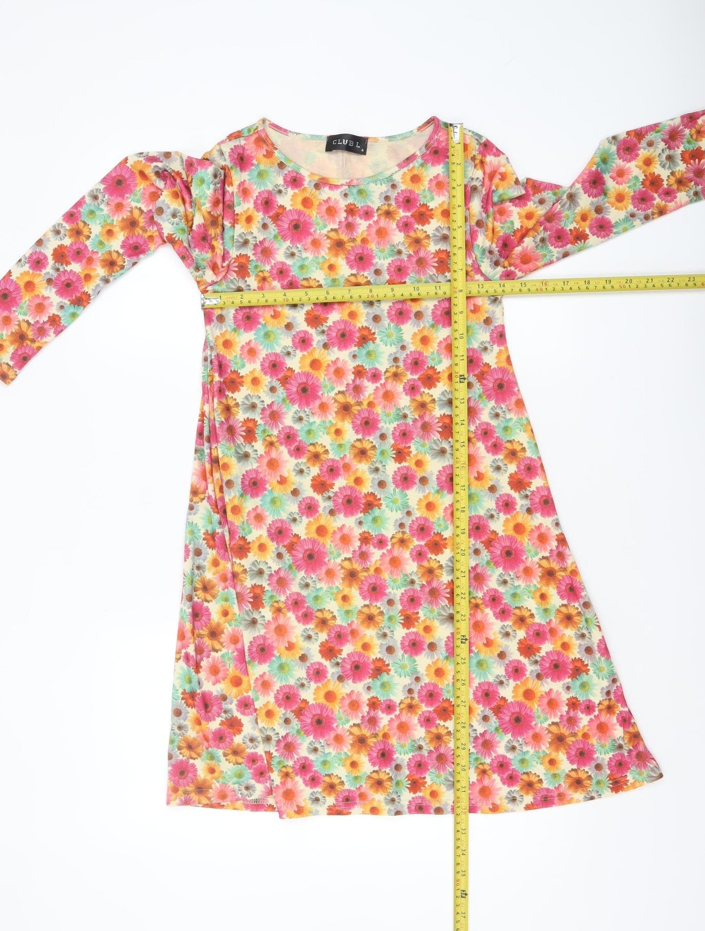 Club L Women’s Multicoloured Floral Shift Dress Size 8