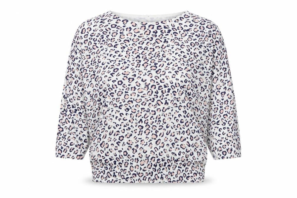 Wallis Women’s Multicoloured Leopard Knit Jumper L 3/4 Sleeve Pullover