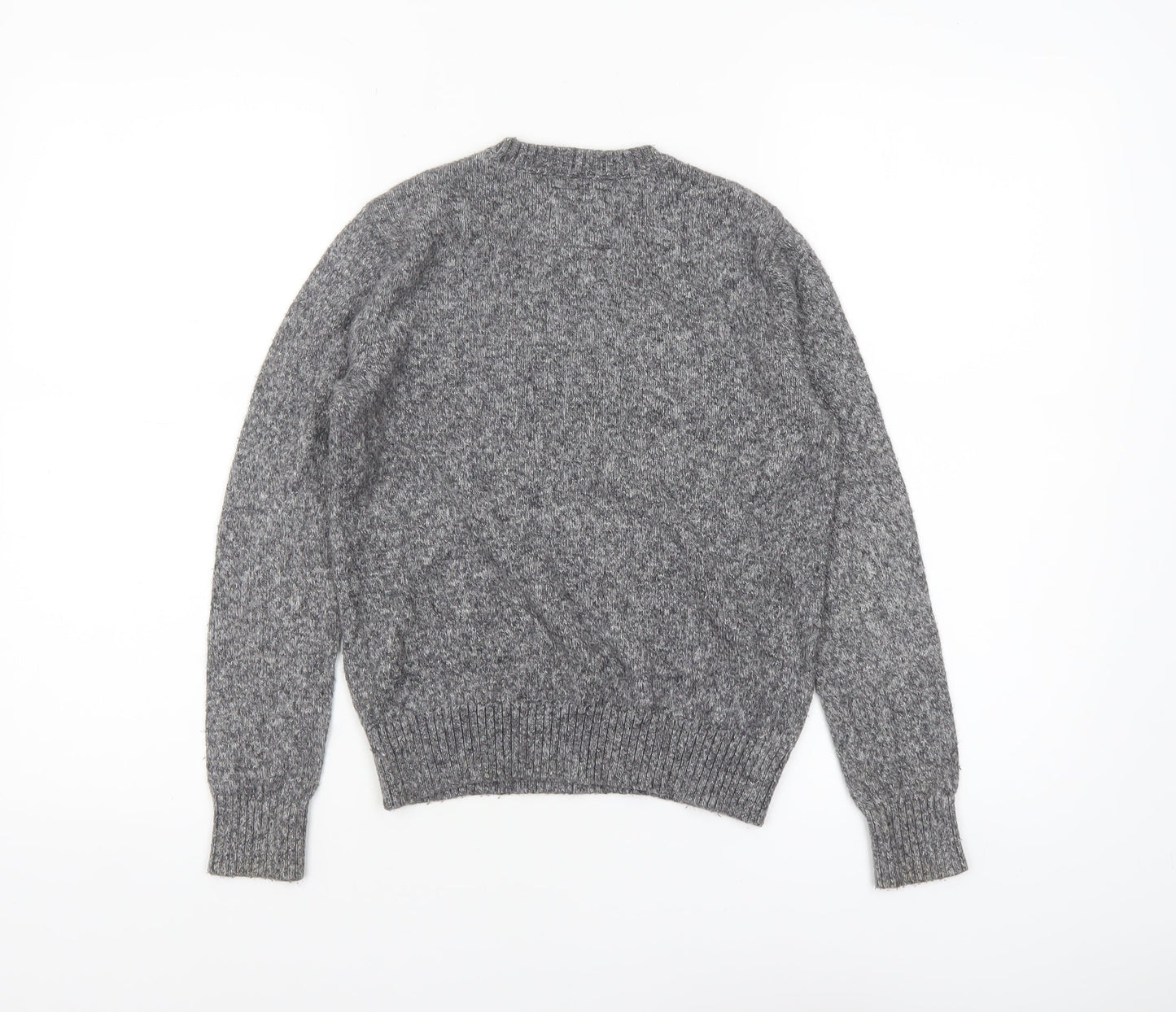 Abercrombie Kids Boys Grey Crew Neck Jumper Size 10 Cotton Blend
