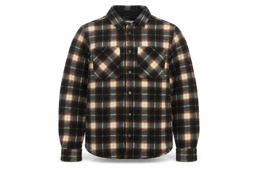 Marks & Spencer Men's Brown Check Flannel Jacket Size S Casual