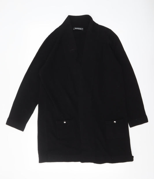 Bonmarché Women’s Black Knit Long Sleeve Open Cardigan M