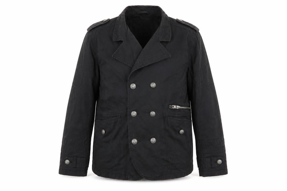 Burton Men's Black Cotton Pea Coat Jacket Size L Regular