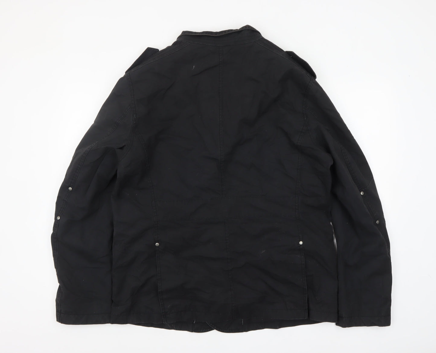 Burton Men's Black Cotton Pea Coat Jacket Size L Regular