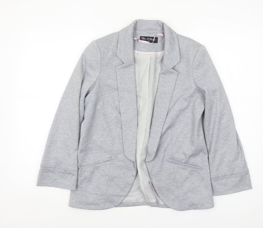 Miss Selfridge Women's Grey Size 10 Tailored Blazer Jacket