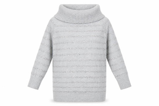 Wallis Women’s Grey Sequin Roll Neck Long Sleeve Jumper M
