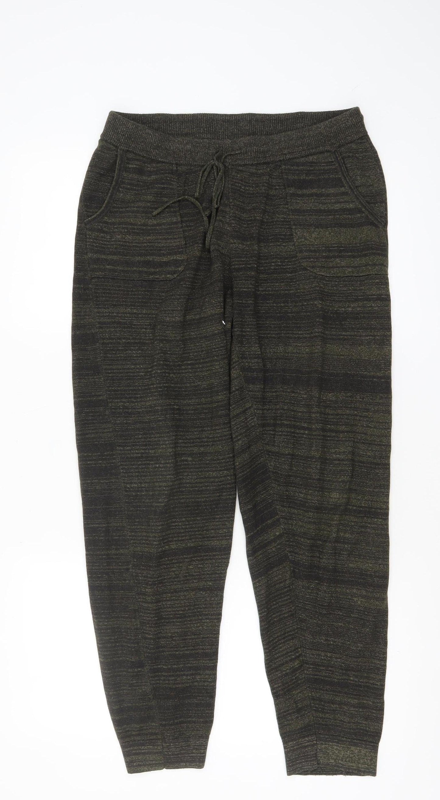 Warehouse Women's Black Jogger Trousers Size M Cotton Blend