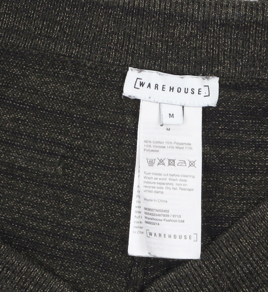 Warehouse Women's Black Jogger Trousers Size M Cotton Blend