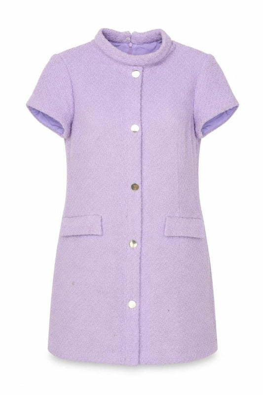Zara Women Purple Short Sleeve Shift Dress Size 14
