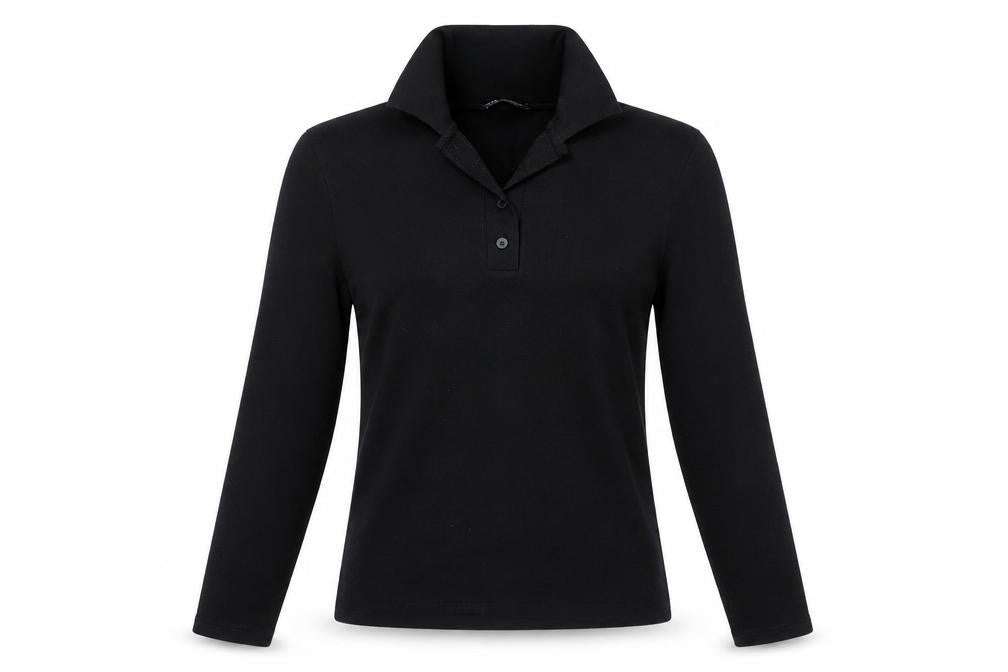 Zara Womens Black Collared Henley Knit Jumper Size S