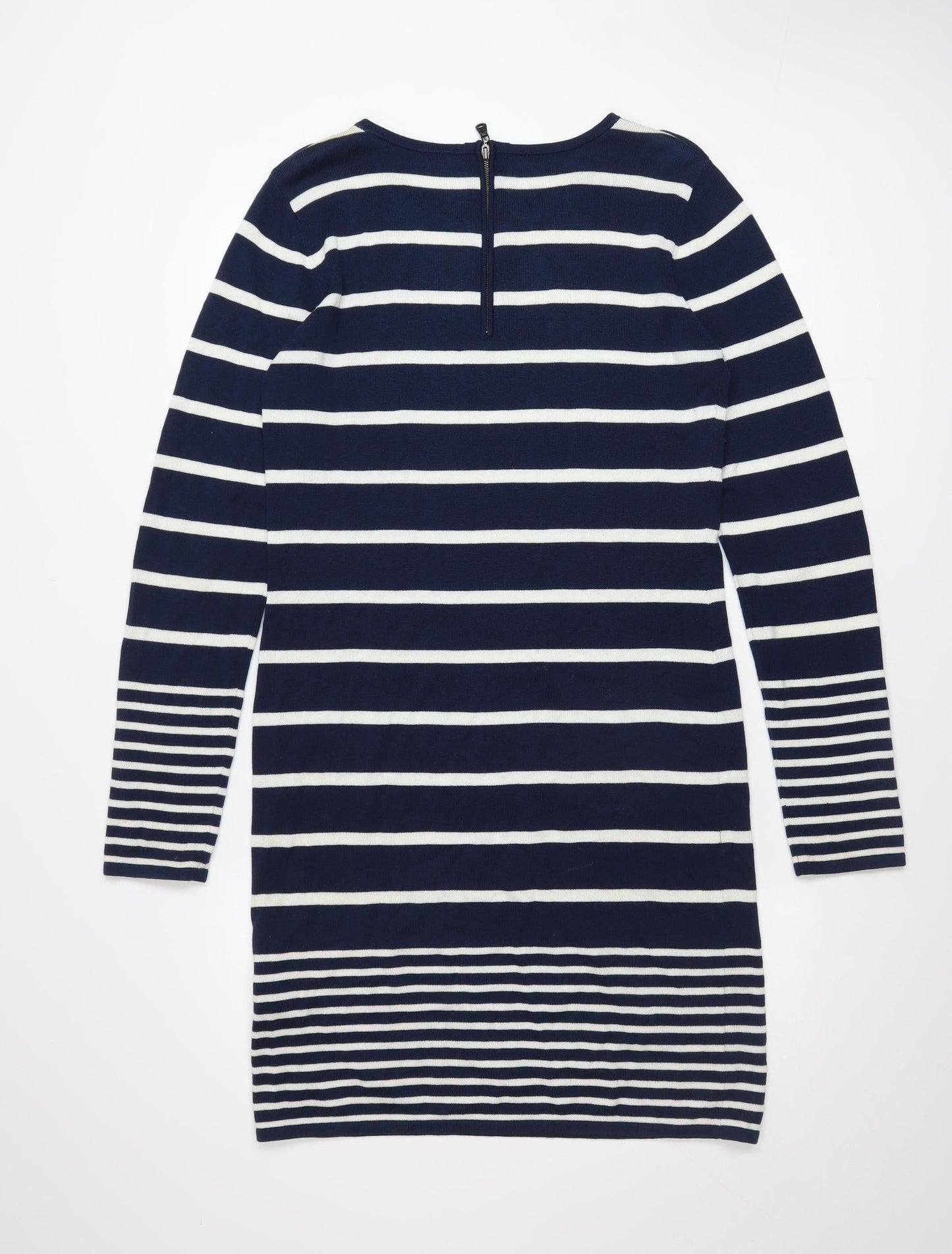 Crew Clothing Co. Women Blue Striped Shift Dress Size 12