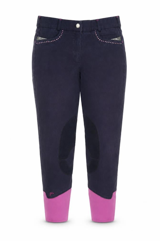 Performance Womens Blue Riding Trousers Size 14 Stretch Twill