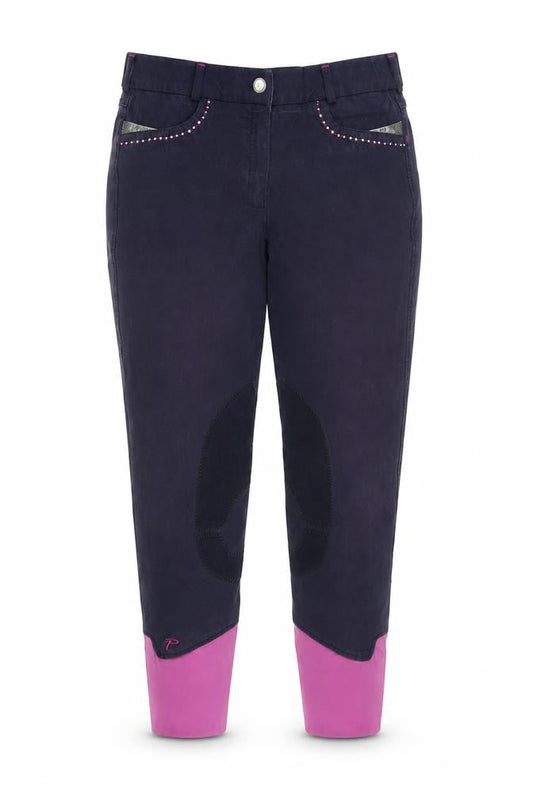 Performance Womens Blue Riding Trousers Size 14 Stretch Twill