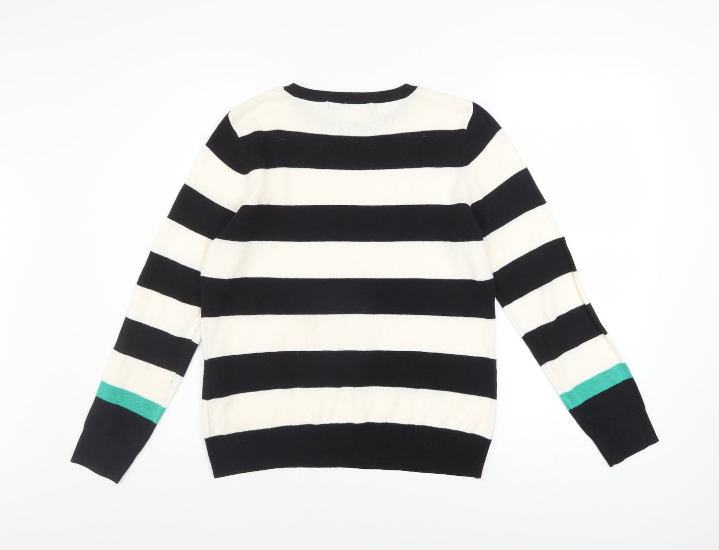 V by Very Women’s Black and White Striped Jumper Size 12