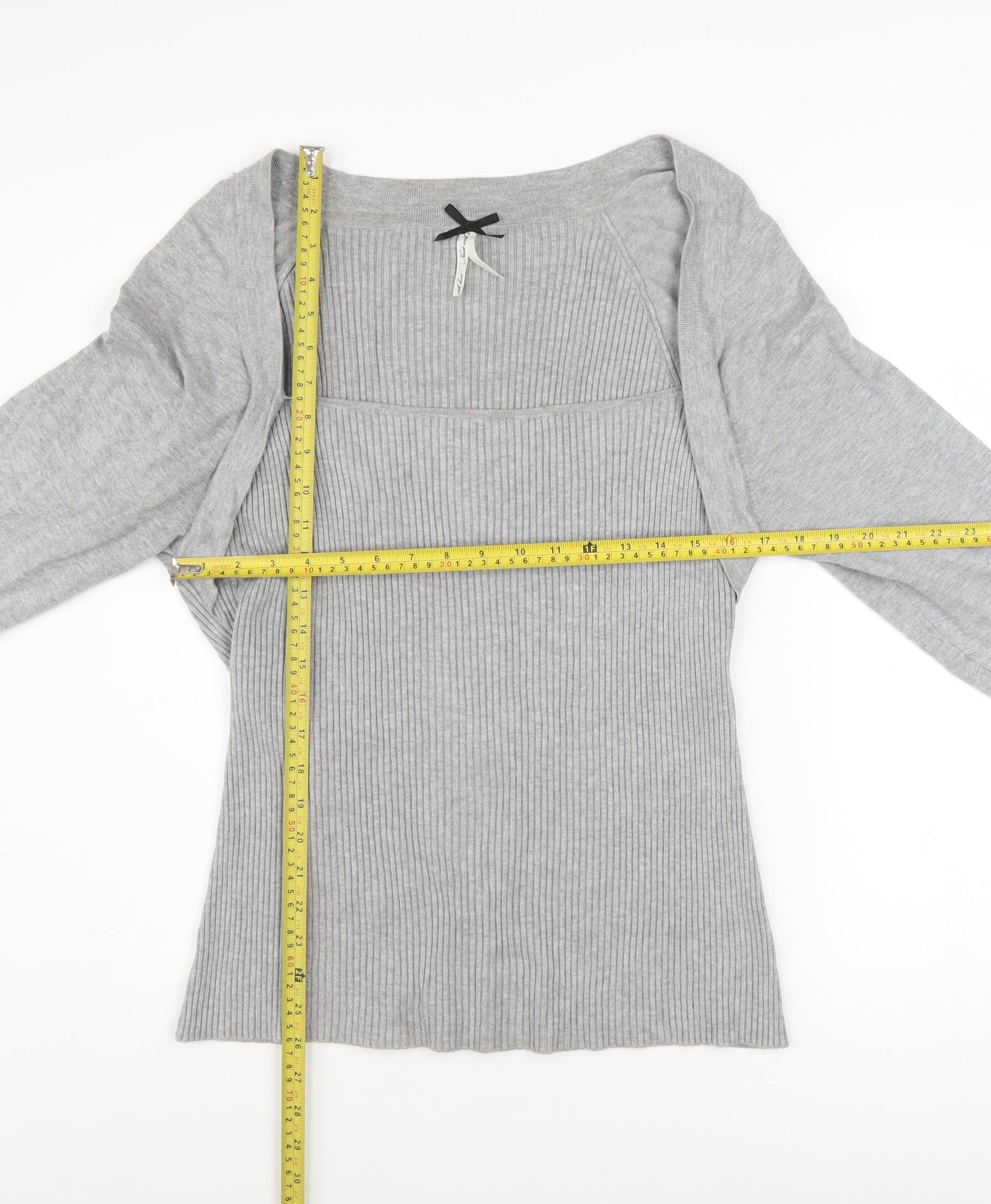 Next Women’s Grey Boat Neck Knit Shrug Jumper Size 20