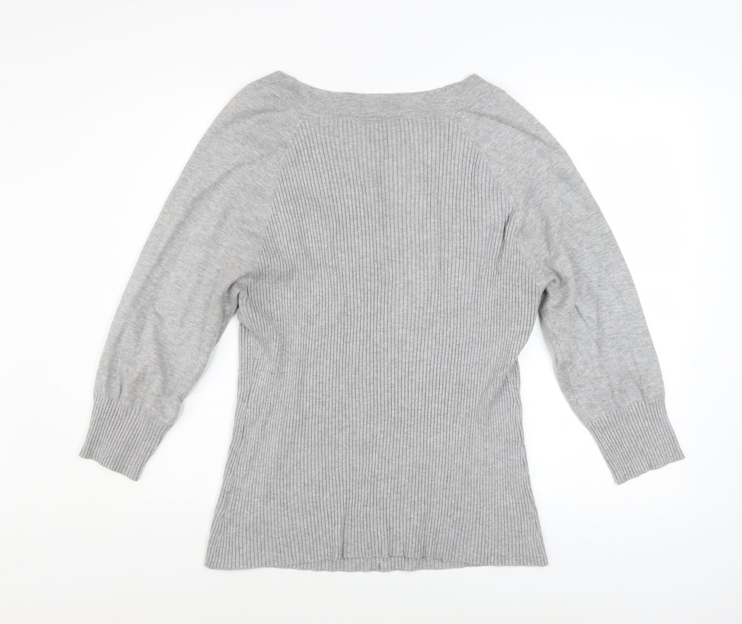 Next Women’s Grey Boat Neck Knit Shrug Jumper Size 20