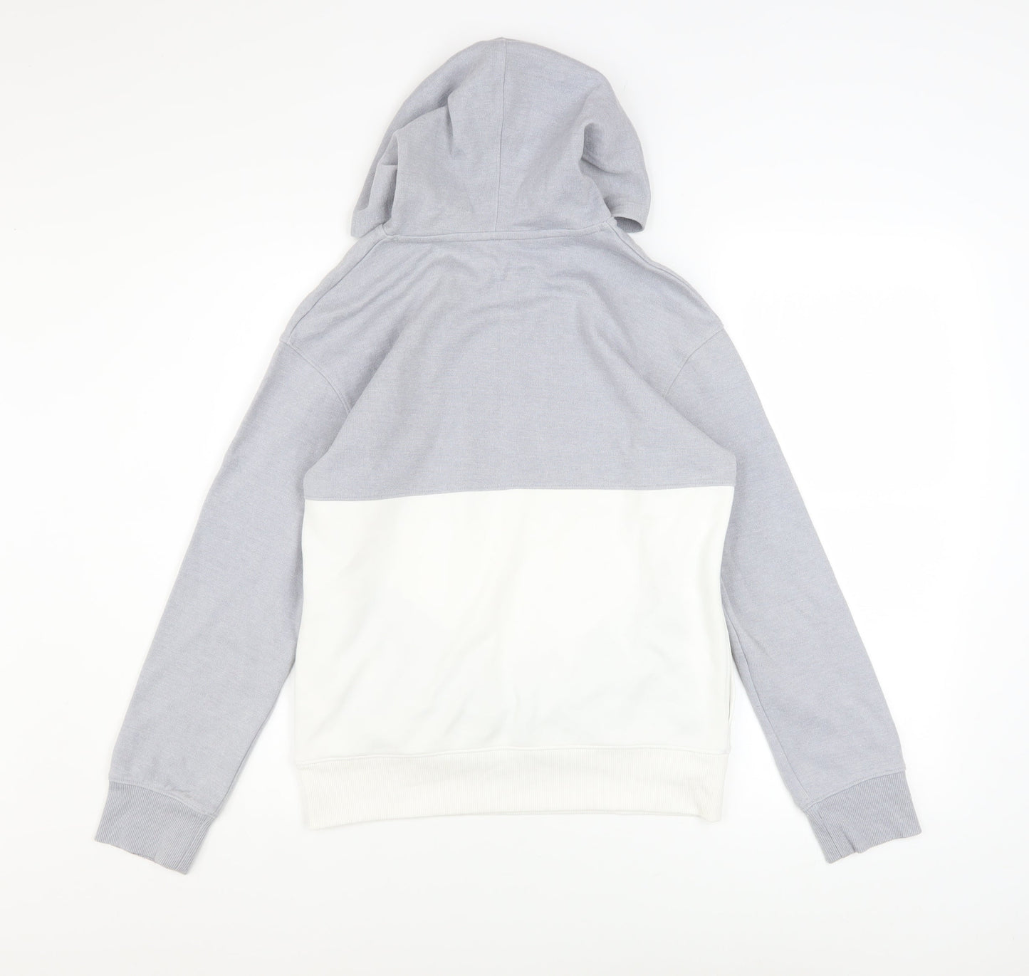 Under Armour Boys Grey Colourblock Pullover Hoodie Size 158