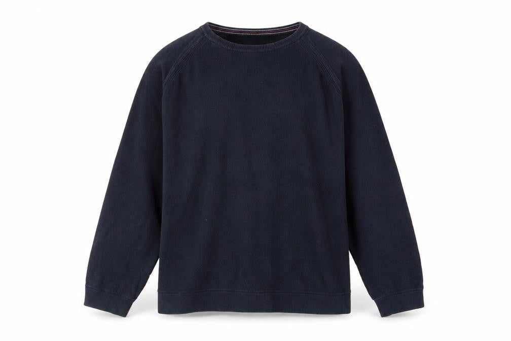 Marks & Spencer Men's Blue XL Cotton Crew Neck Jumper