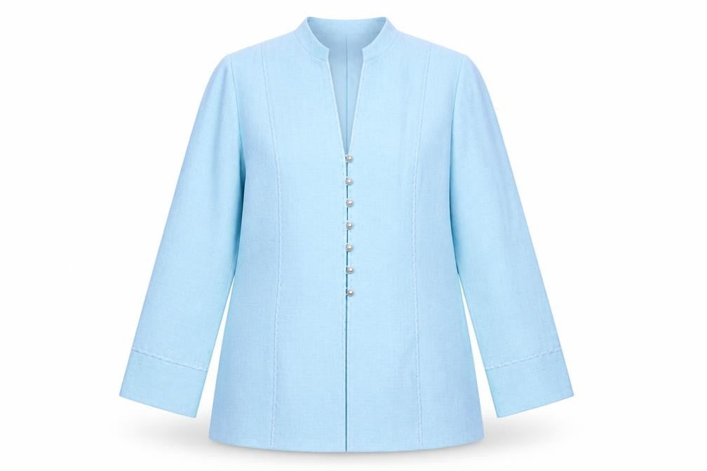 Jacques Vert Women's Blue Polyester Formal Blazer Jacket UK 14