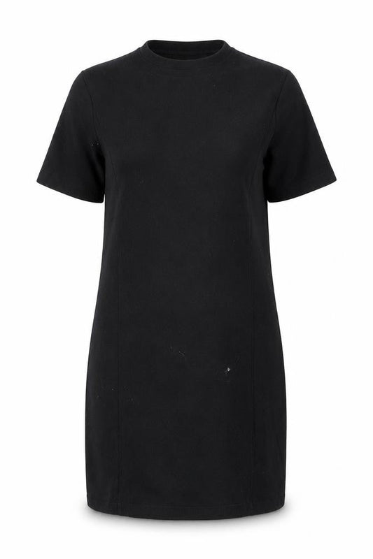Warehouse Women’s Black Knit T-Shirt Dress Size 10 Short Sleeve