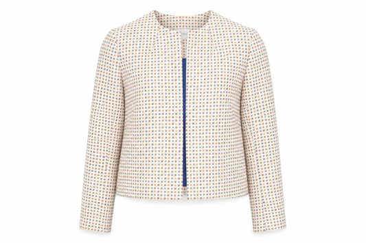 Eastex Women’s Multicoloured Tweed Jacket Size 10 Lightweight Open Front