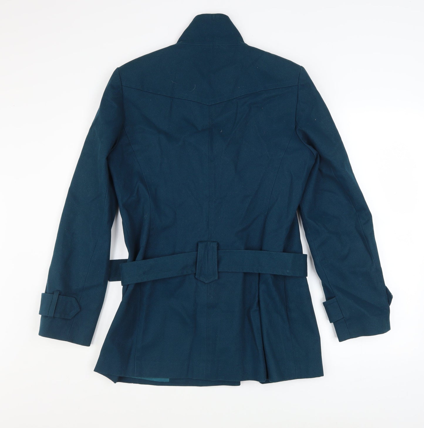 George Women's Blue Cotton Belted Trench Coat UK 12