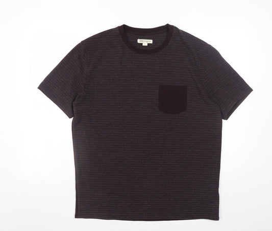 Reiss Nineteen Seventy-One Men's Black Short Sleeve Crew Neck T-Shirt L