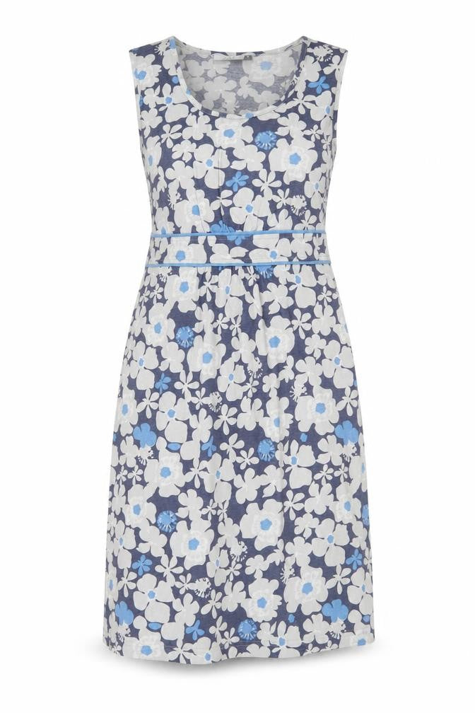 Adini Women’s Multicoloured Floral Cotton Sleeveless Shift Dress M